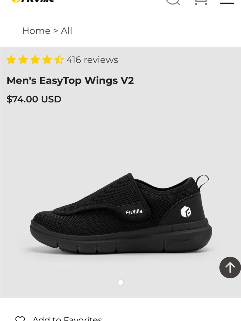 Men's EasyTop Wings V2 Slip-On Shoe — Black